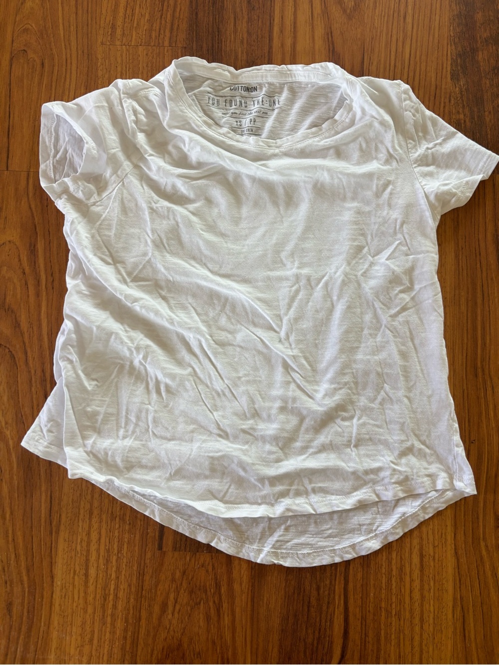 Cotton On White Short Sleeve Crewneck Tee